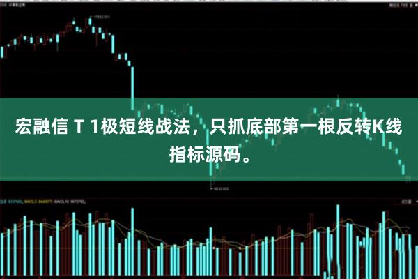 宏融信 T 1极短线战法，只抓底部第一根反转K线指标源码。