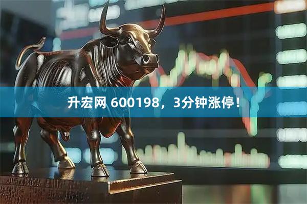升宏网 600198，3分钟涨停！
