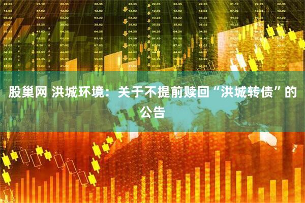 股巢网 洪城环境：关于不提前赎回“洪城转债”的公告